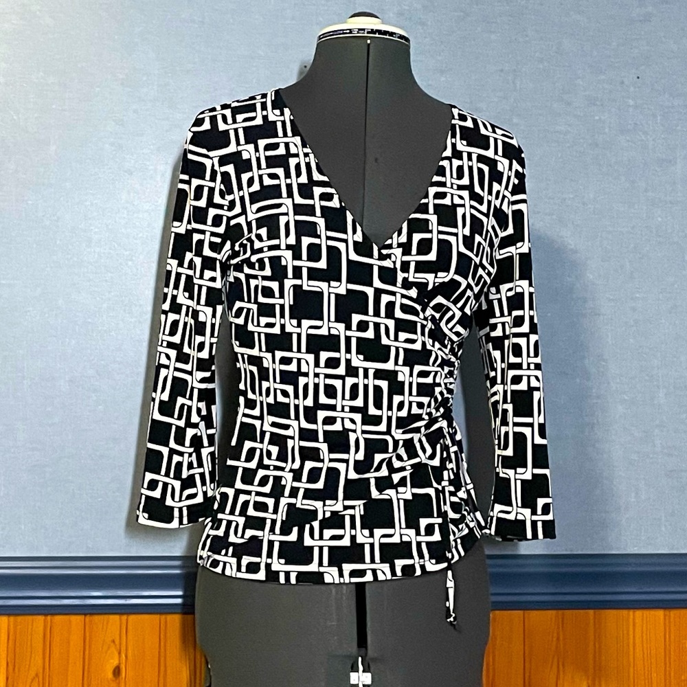 EUC faux wrap top